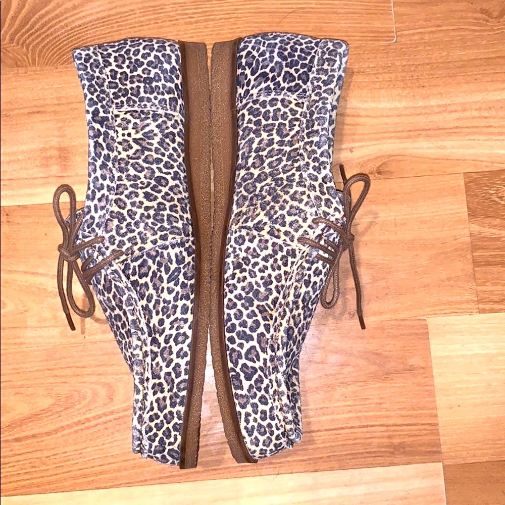 Lucky Brand animal print leather shoes size 8.5